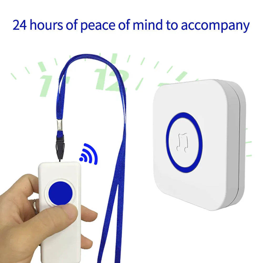 

Waterproof Home Wireless Doorbell Smart LED Light Calling Bell 330M Remote Battery Button 52 Chimes 4 Volume US EU Plug