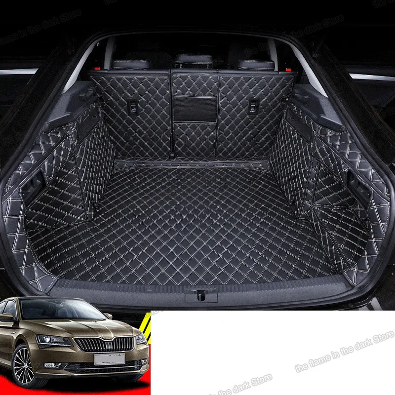 Lsrtw2017 Кожаный Автомобильный Брелок с Коврики для багажника Багажник автомобиля