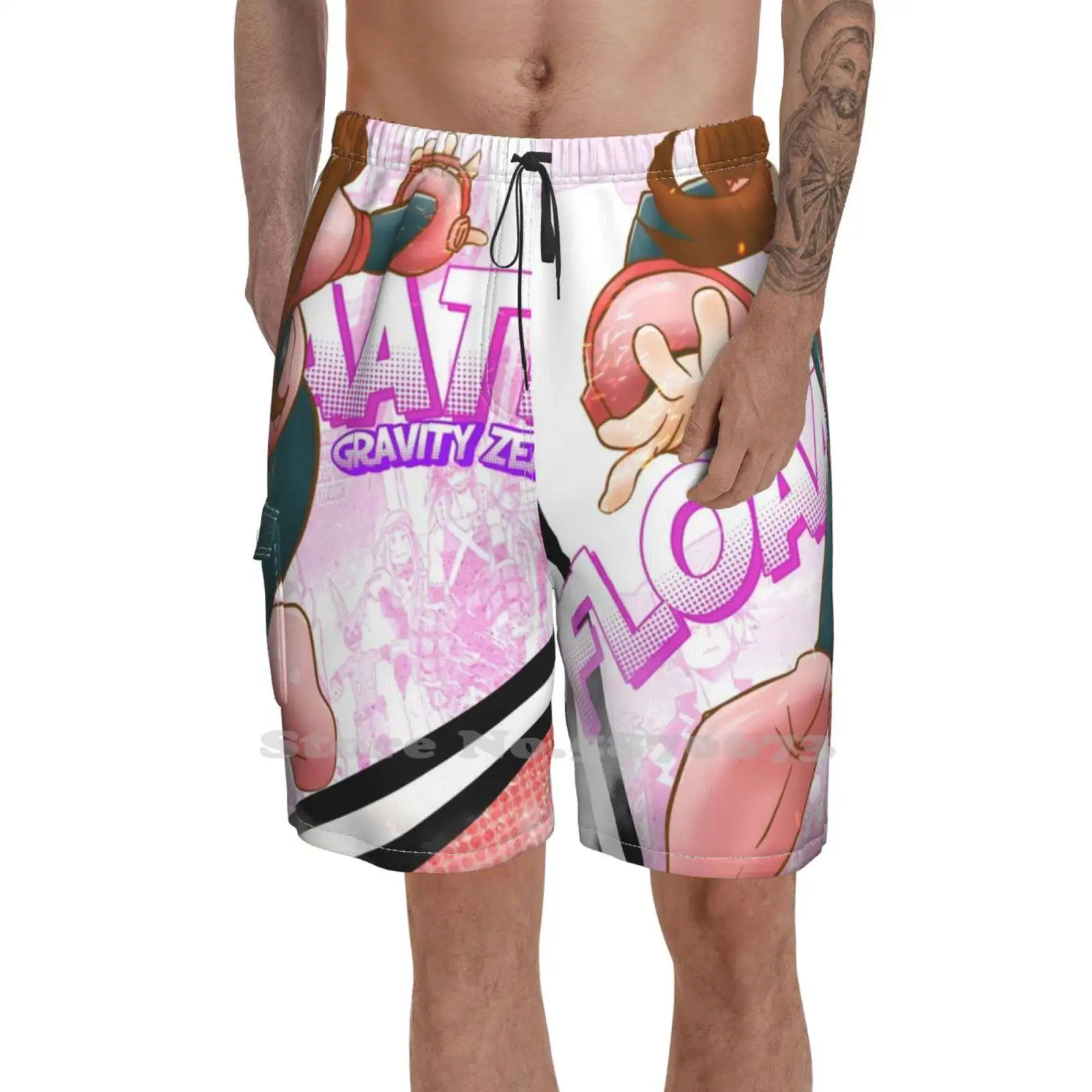

O Uraraka - Gravity Zero Quick Dry Beach Shorts O Uraraka Gravity Zero Boku No Hero Academia Hero Anime All Might Plus Ultra
