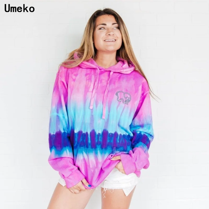 

Новинка 2020, женские толстовки Umeko большого размера d в уличном стиле, Модные свитшоты в стиле хип-хоп стандартного размера, женские свободные...