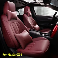car special seat covers for mazda cx 4 2016 2017 2018 2019 2020 2021 pu leather auto accessories cushion full set wine red%ef%bc%89
