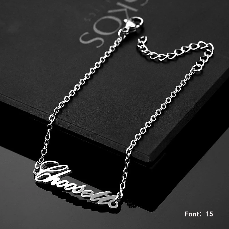 Индивидуальный именной браслет для женщин и мужчин персонализированный из