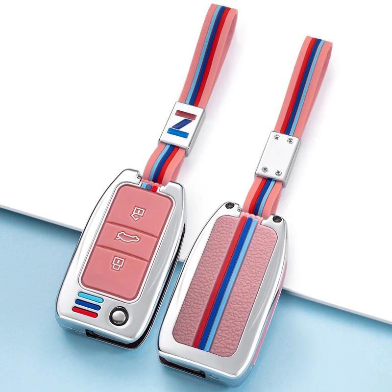 1x Zinc Alloy Remote Car Fold Key Case Cover For Roewe RX5 MG3 MG5 MG6 MG7 MG ZS GT GS 350 360 750 W5 Accessories | Автомобили и