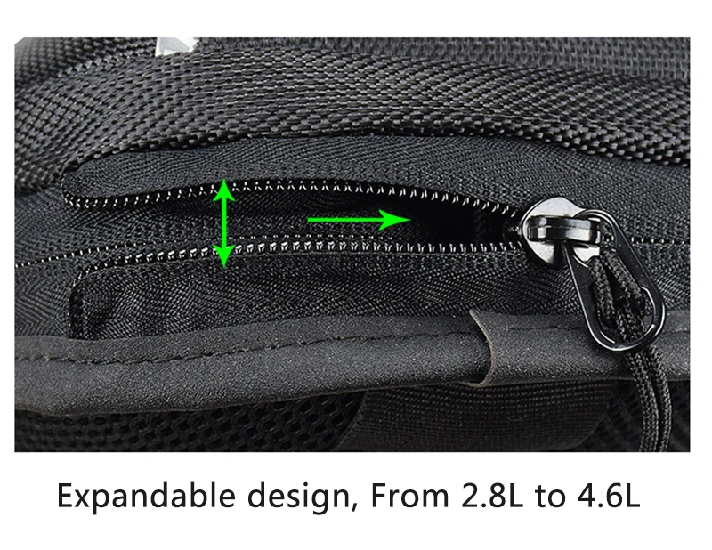 Motorbike Riding Leg Bag Fanny Pack Motocross Rider Waist Expandable Hiking Sports Outdoor Travel Luggage 2.8L~4.6L |