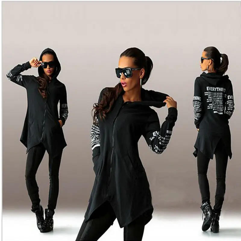 Лидер продаж Осенние толстовки с капюшоном Женские принтом граффити и буквами