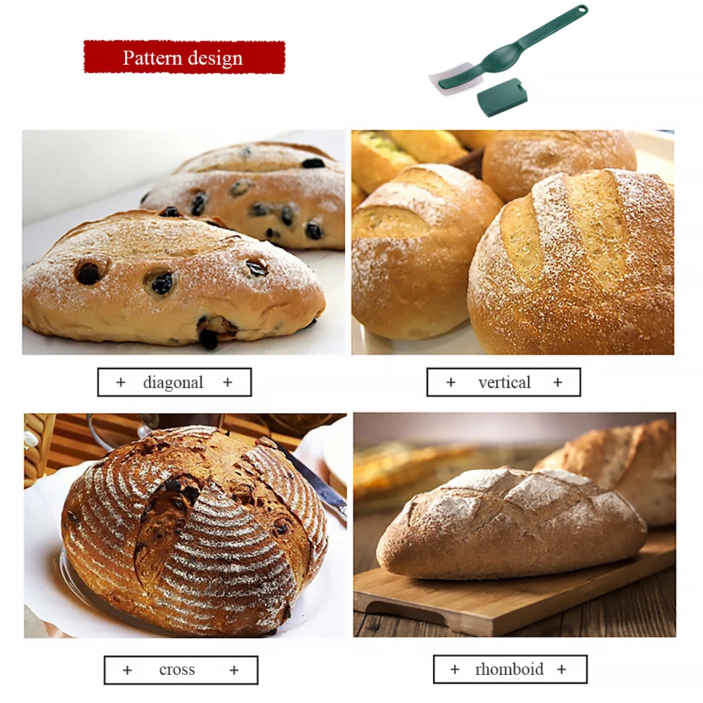1 ud.cuchillo de Arch para pan Baguette cortador French Toas curvo с cuchilla fina стальной al carbono|Принадлежности для