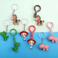 creative toy story keychain anime cuisi hug dragon key chain ham pig red heart horse dinosaur pendant keyring