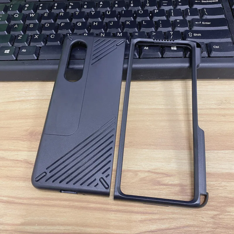 case for samsung galaxy z fold 3 5g frame build in s pen slot holder cover hard plastic shockproof case no pen free global shipping