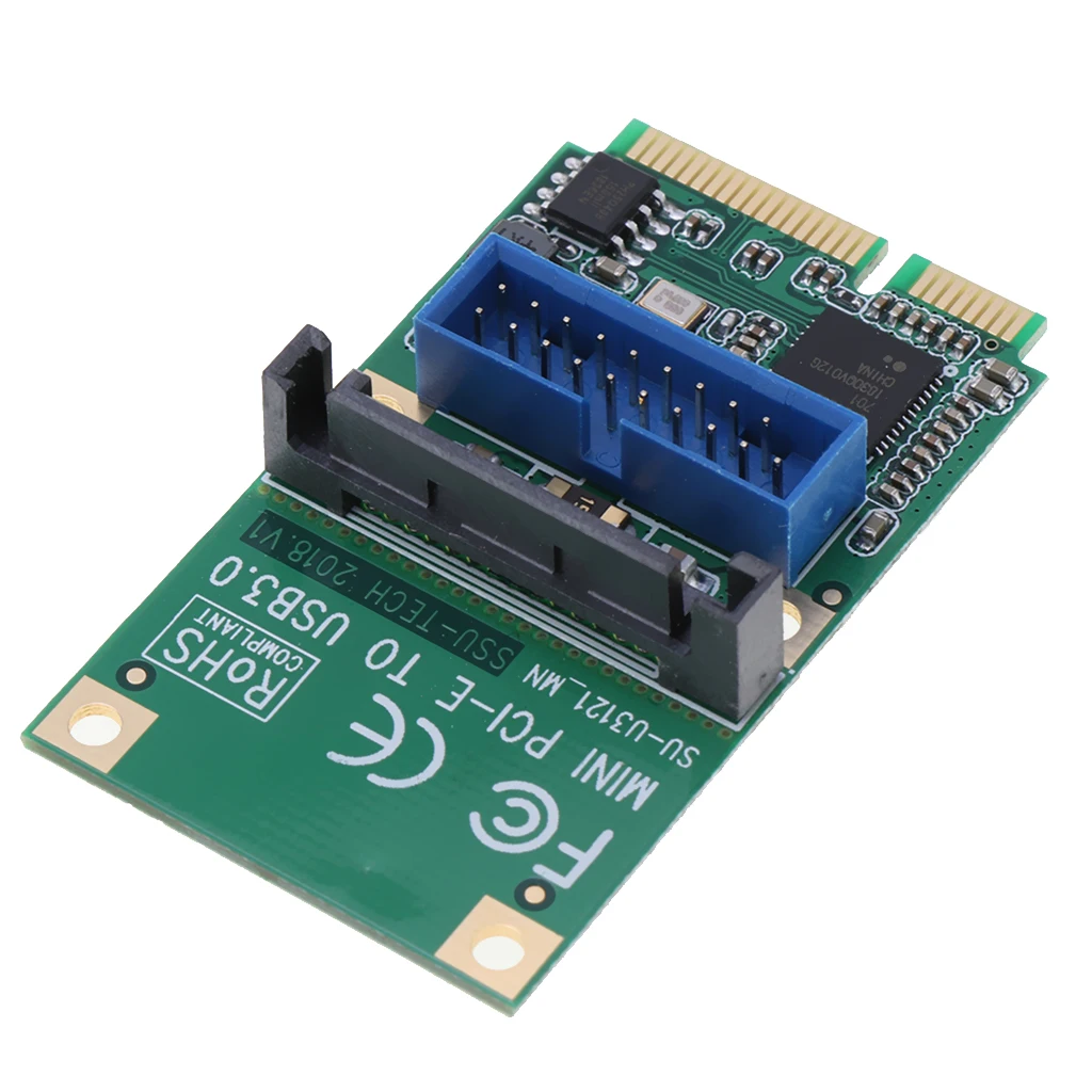 2 порта PCI E USB 3 0 экспресс карта Mini Express концентратор контроллер адаптер с