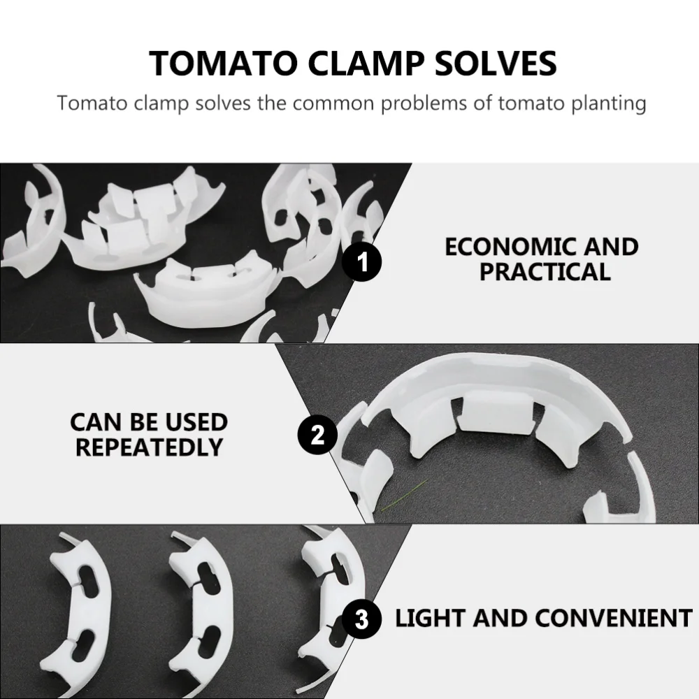 

100 Pcs Vegetable Vine Support Clips Plant Bender Clips Holder Clamp
