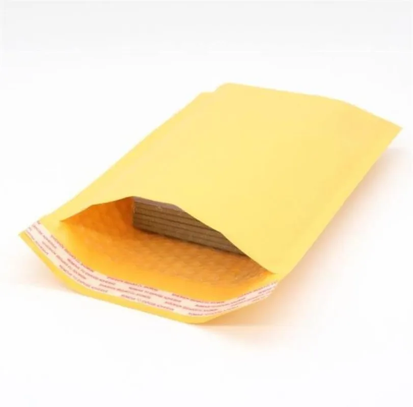 50PCS/lot 16X22cm Kraft Paper Bubble Envelopes Bags Mailers Padded Shipping Envelope With Mailing Bag Business Supplies