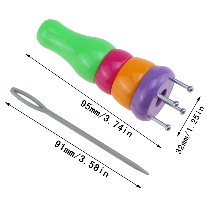 ABS Plastic Yarn Wool Knitter Knitting Doll Dolly Craft Loom Rope Braided Maker Tools Sewing Accessories | Дом и сад