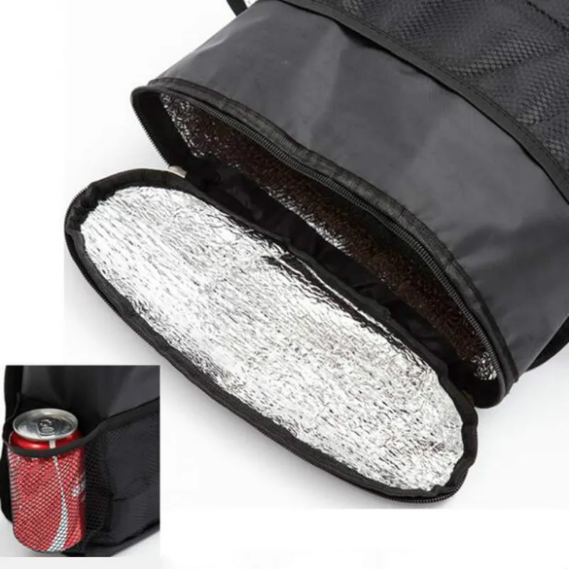 Black Car Back Seat Organizer Storage Bag Car Hanging Bag Multi-Pocket Auto Car Storage Tissue Box Car-styling