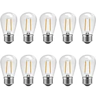 Светодиодный S14 Винтаж Edison Светильник лампы устойчивый к тряске Водонепроницаемый типа Свеча), 2 Вт, 4 Вт открытый строка светильник лампы, E27 регулярные базовая, 2700 к с теплым белым светом