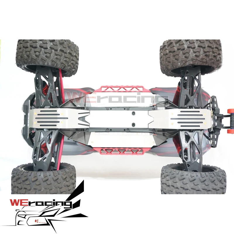 1:5 Traxxas X-MAXX Upgrade stainless steel skid plate kit chassis armor protection S226 | Parts & Accs