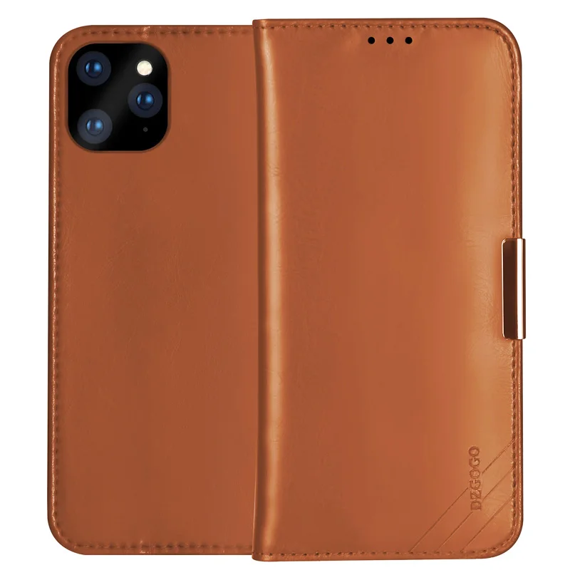 DZGOGO настоящая натуральная коровья кожа чехол для iPhone 11 Pro Max Кошелёк на магните Чехол-книжка