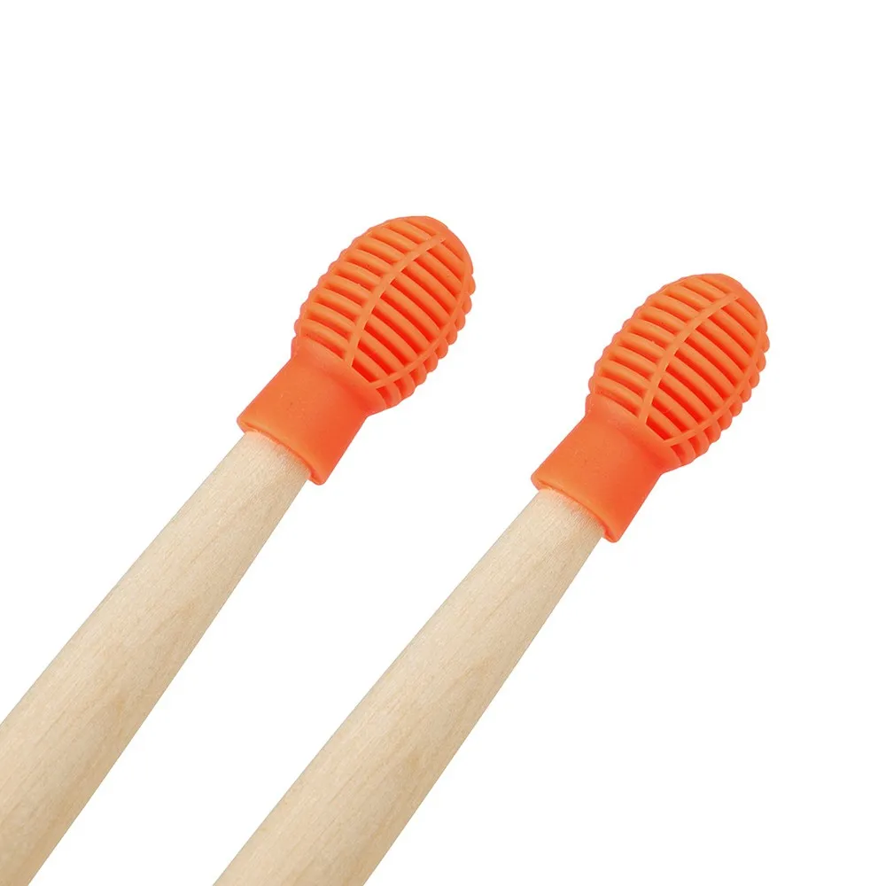 

2/4Pcs Silicone Drum Stick Head Durable Drumstick Protective Sleeve Mute Cover Cap Portable Jazz Electronic Drum Set Accessories