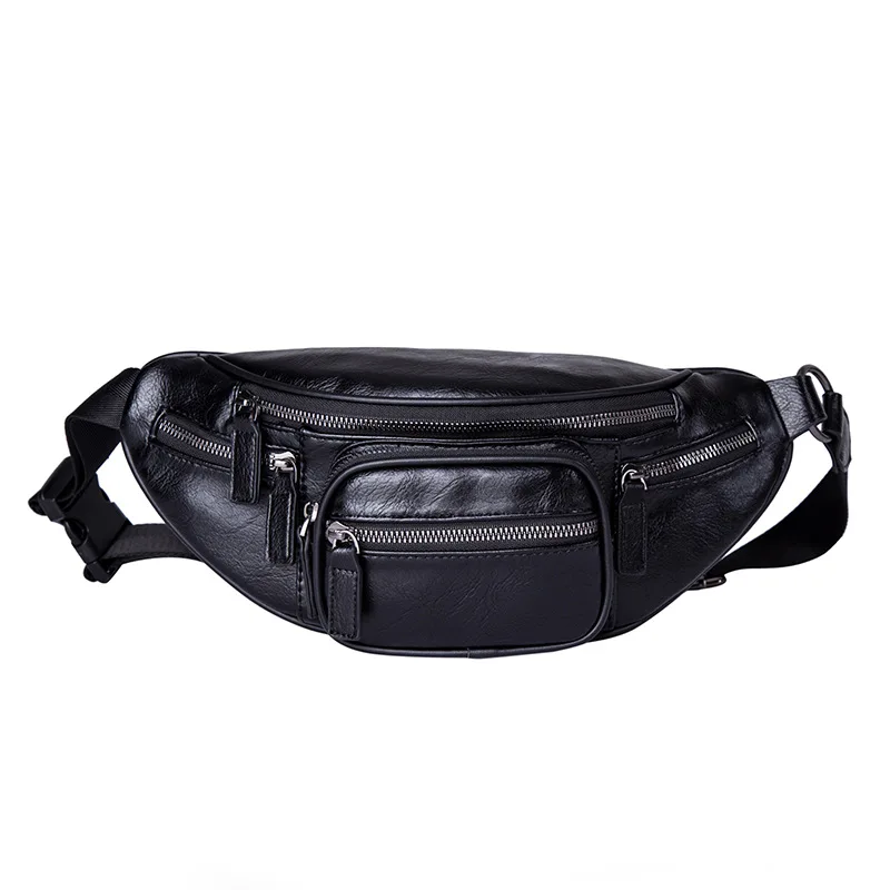 

Retro Classic Waist Bag Multifunction Zipper Pocket Belt Fanny Pack Trendy Casual Male Crossbody Chest Bags Sport Storage Bag
