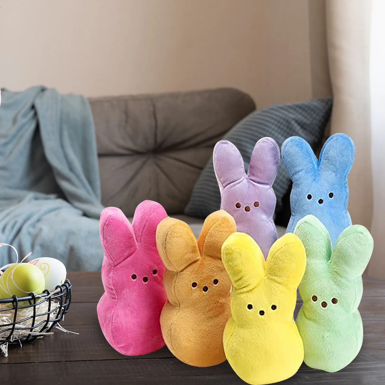 6/1 шт. Пасхальный кролик плюшевые игрушки пикантная обувь с милыми заячьими