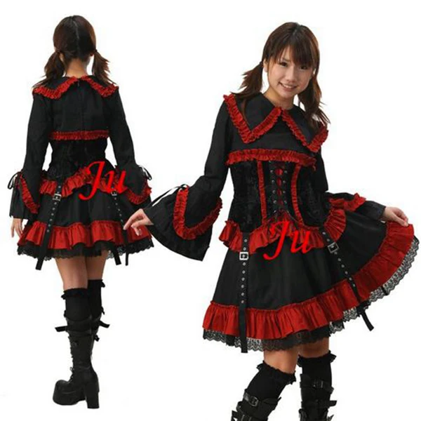 

Gothic Lolita Punk Fashion Dress Outfit Cosplay Costume Tailor-made[CK260]