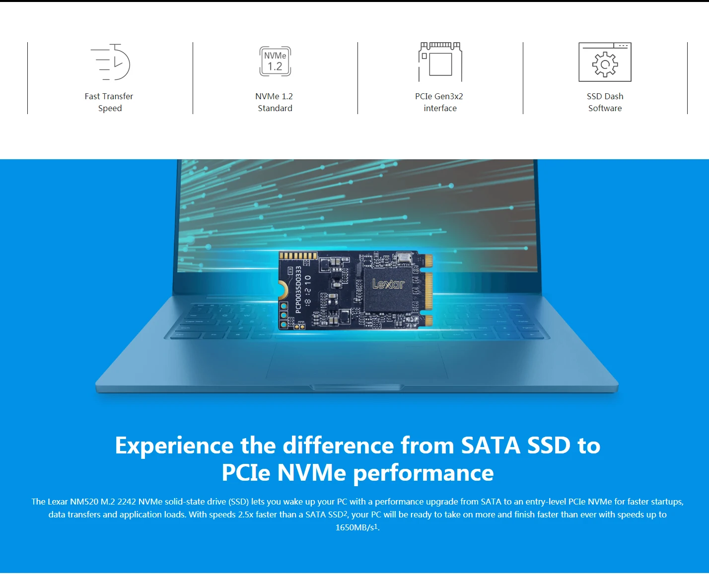Lexar Накопитель SSD с протоколом NVME 512 ГБ 256 ГБ 128 M.2 2242 жесткий диск Disco Solido M2 pcie название с Корпус для жесткого диска для Тетрадь для рабочего стола, Прямая поставка