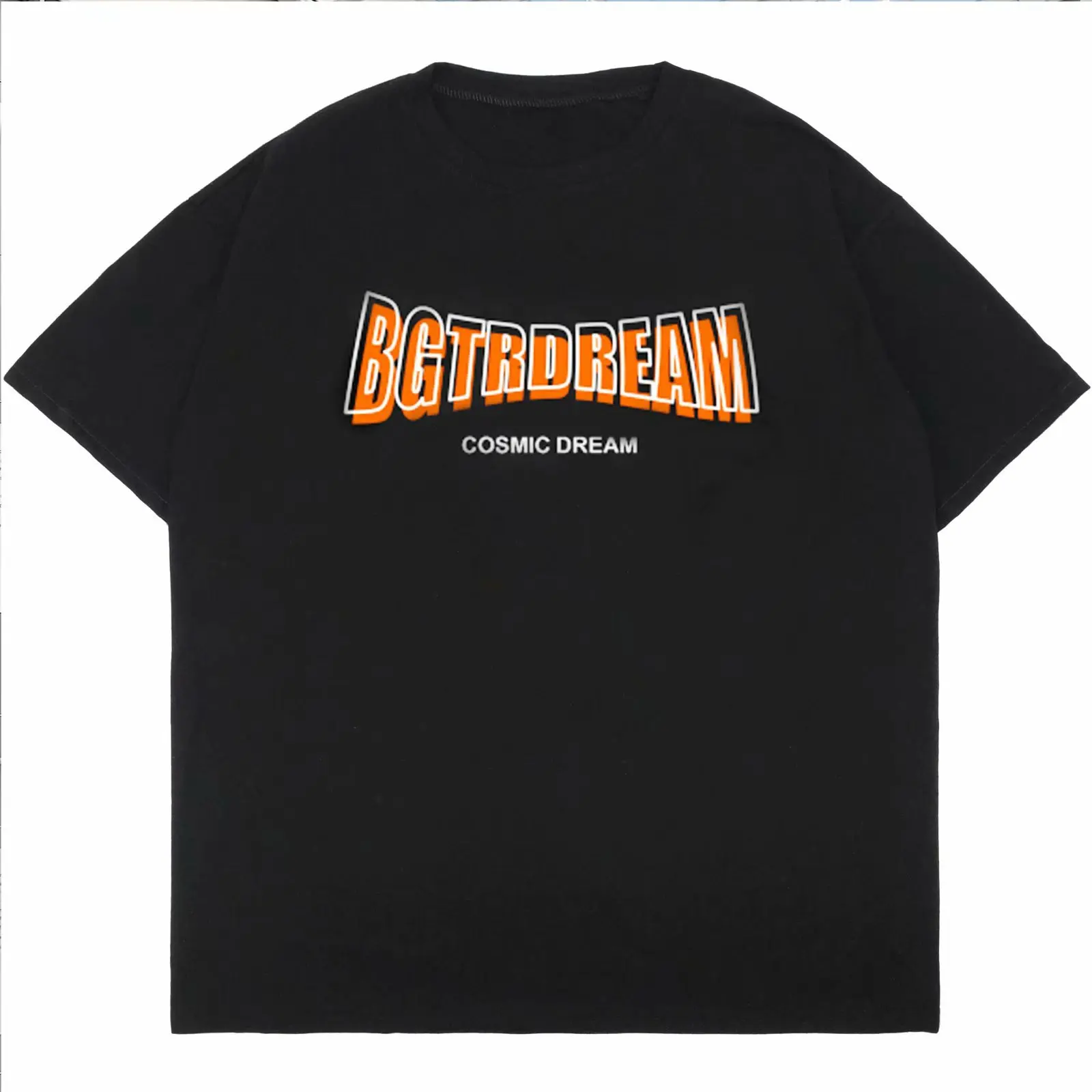 

2021 round Neck Short Sleeve T-shirt Male and Female Trendy Brand Harajuku Style Casual Printed Half Sleeve