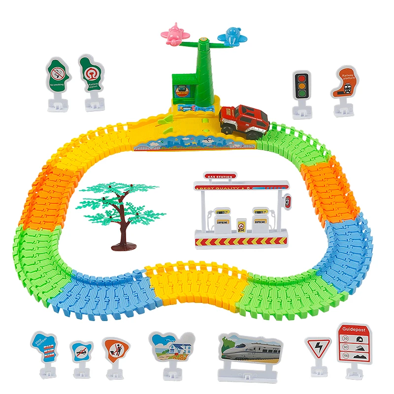 DIY головоломка гоночный трек игрушка универсальные аксессуары образовательный