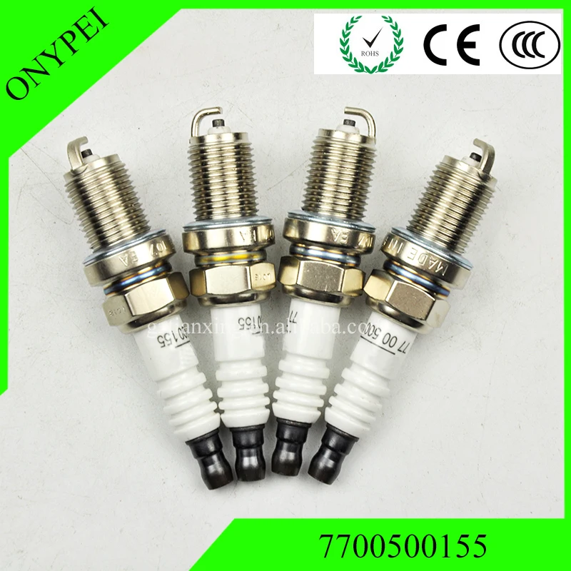 4 шт. 7700500155 Свеча зажигания для RENAULT SCENIC MEGANE MODUS saffane FR7DC +|Свечи и запальные свечи| |