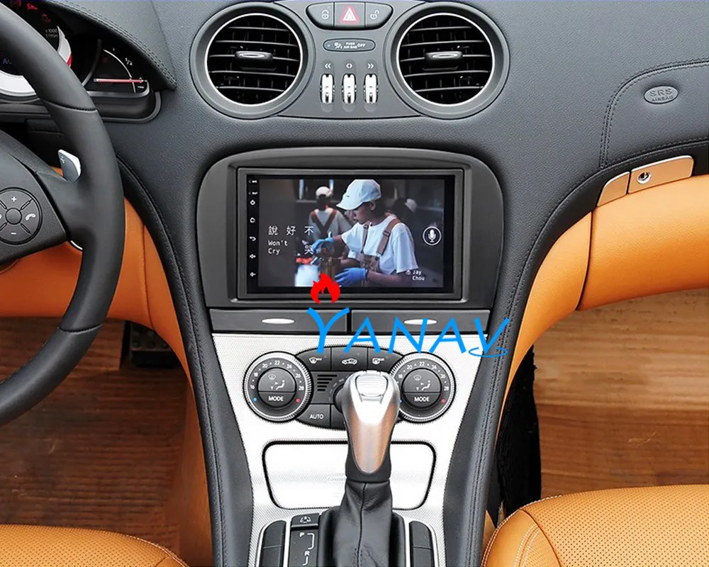 

Vertical Screen Car Navigation GPS For-Mercedes Benz sl500-2003 without modifying navigation multimedia system Radio Stereo play