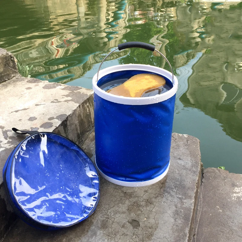 Складное ведро для путешествий принадлежности ванной комнаты кемпинга