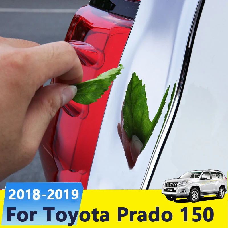 Хромированный чехол для заднего номерного знака Toyota Land Cruiser Prado 150 2018 2019 |