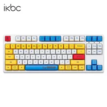 Original ikbc Gundam 2.4Ghz Wireless Mechanical Gaming Keyboard Cherry MX Red Switch 87 Keys PBT keycaps for Computer Gamer