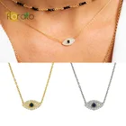 Женское колье с подвеской в виде Злого Глаза, из серебра 925 пробы