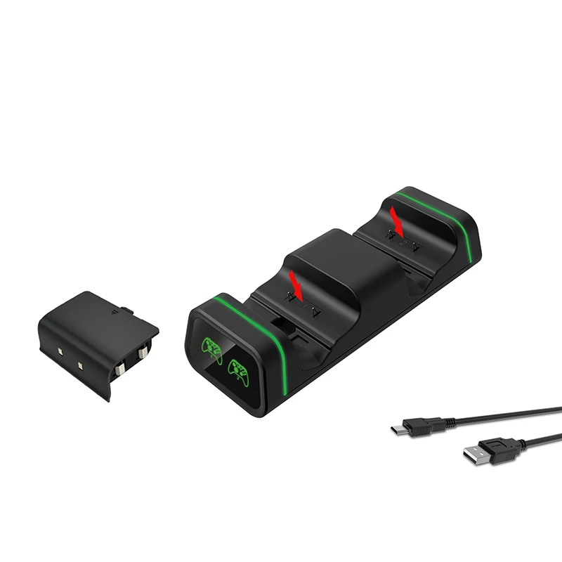 HOT!Controller Charger Dock Dual Charging Station for Xbox One/Slim/Elite Controller with 2X800MAh Rechargeable Battery Packs. | Бытовая