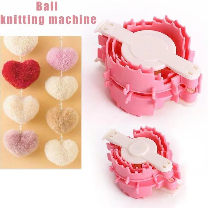 Пластиковый ткацкий станок в форме сердца для вязания помпонов | Дом и сад