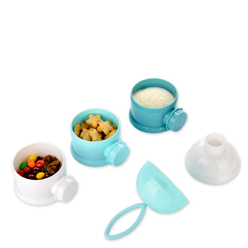 3Layer Easy Style Portable Baby Food Storage Box Toddle Kid Formula Baby Milk Container Essential Cereal Cartoon Milk Powder Box