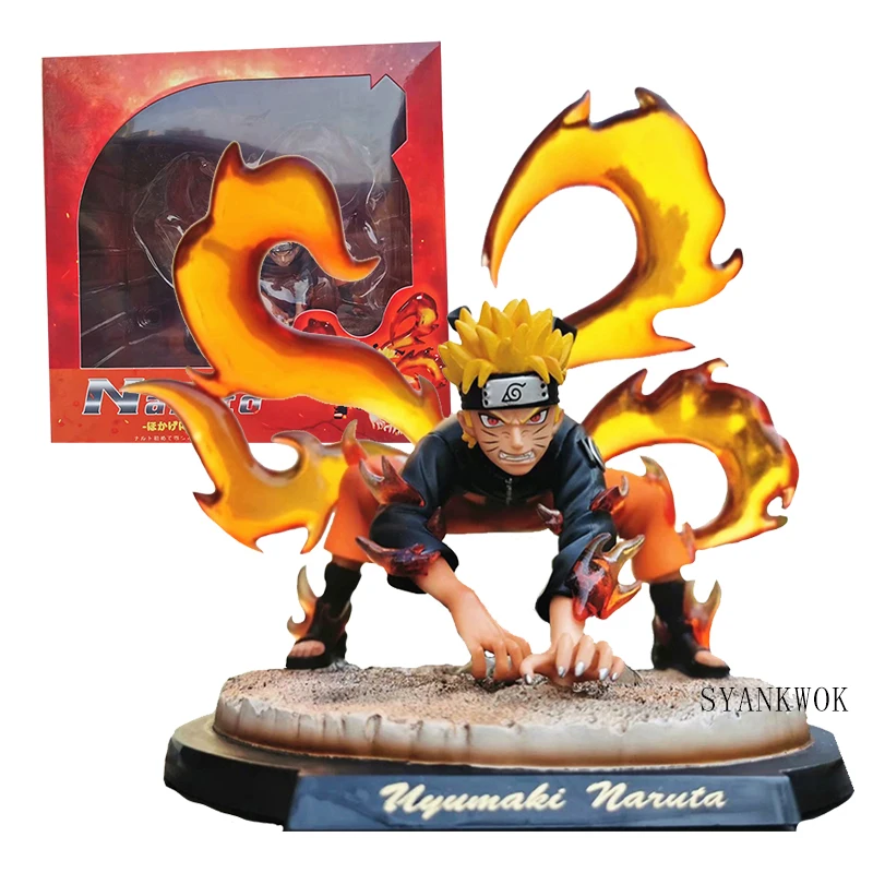 Новинка Аниме Фигурка Узумаки Наруто фигурка Shippuden GK Ninetales Наруто Коллекционная ПВХ фигурка модель игрушки 20 см