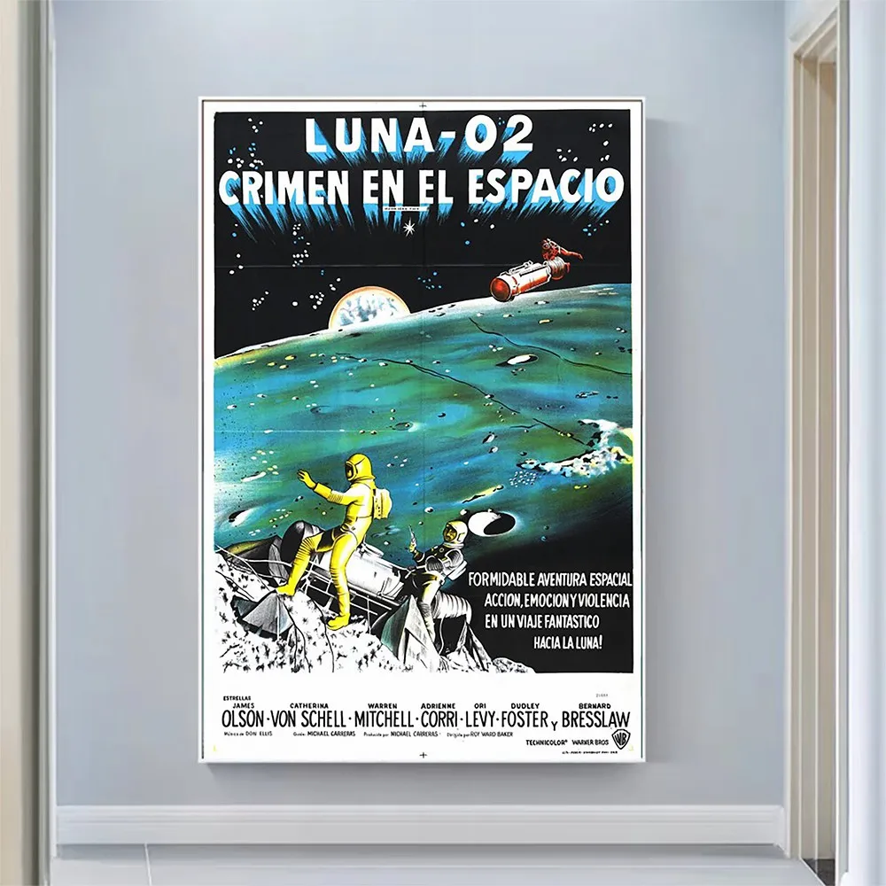 

CP1708 Moon Zero Two (3) Classic Hot Movie Print Silk Fabric Poster Indoor Wall Art Decor Gift