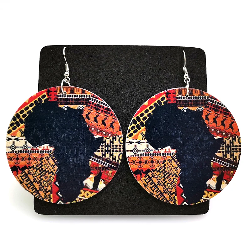 YD & YDBZ африканские висячие серьги женские деревянные Деревянные ювелирные