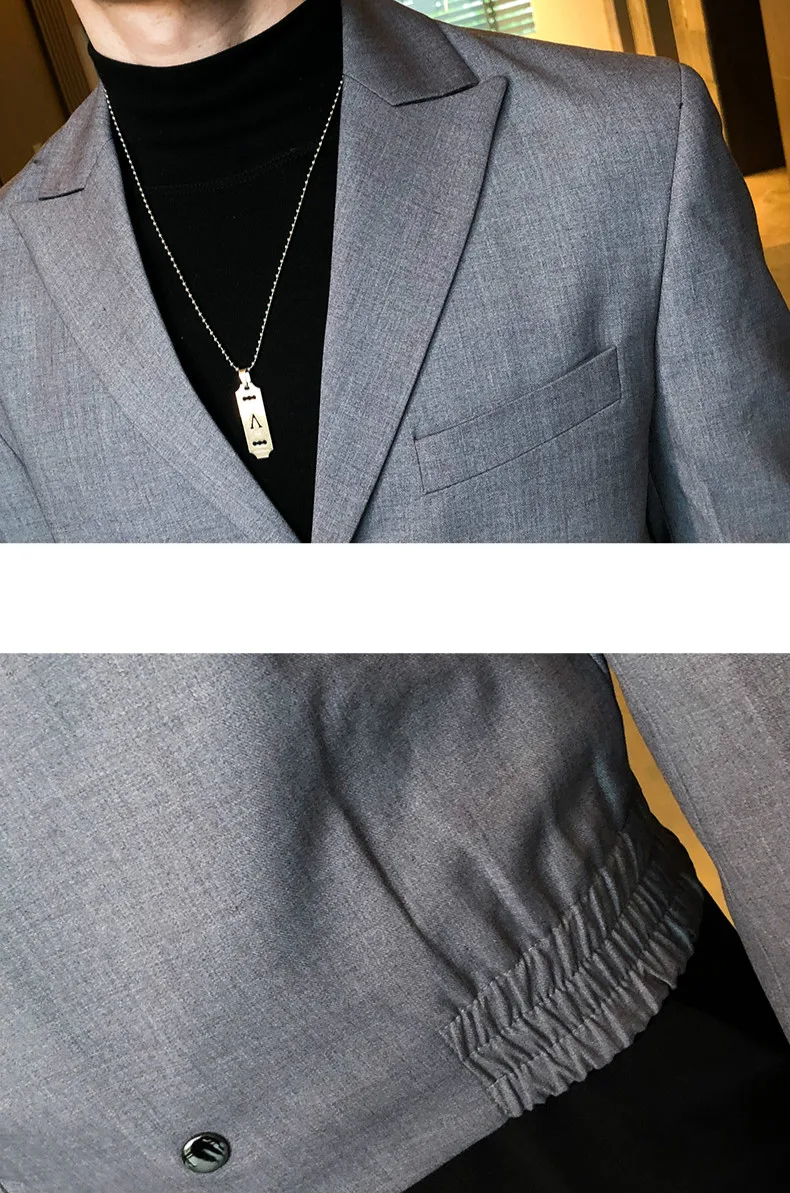 

Blazer New Fashion Masculino Personality Design Casual Suit Jacket Streetwear Social Men Blazers Ropa Hombre Business Dress Coat