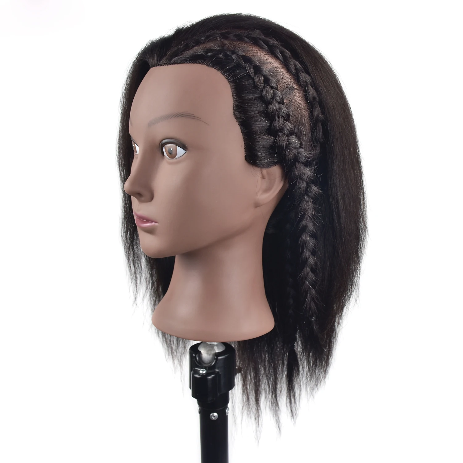 Афро Парикмахерская манекен голова для парикмахерской практики укладки волос с