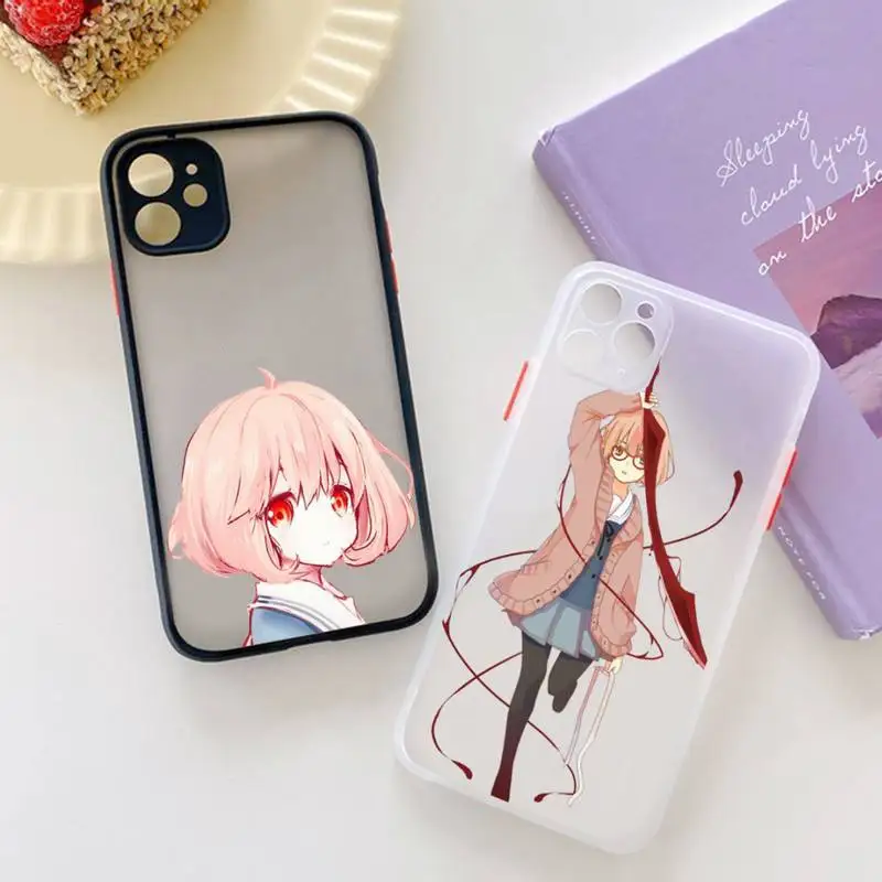 

Kyōkai no Kanata Phone Case matte transparent For iphone 7 8 11 12 13 plus mini x xs xr pro max cover