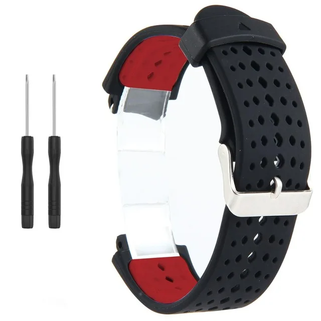 9 Универсальный сменный ремешок для часов Garmin Forerunner 220 230 235 620 630 735 двухцветный мягкий силиконовый смарт-ремешок для часов - Цвет: 9