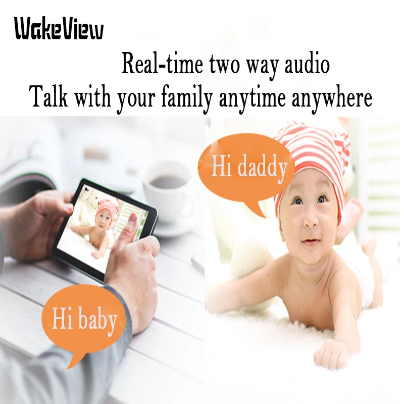 Беспроводная ip-камера WakeView, интеллектуальная, автоматическая, домашняя, охранная, CCTV, Wifi камера, мобильное приложение, пульт дистанционного управления, ИК-светодиодный