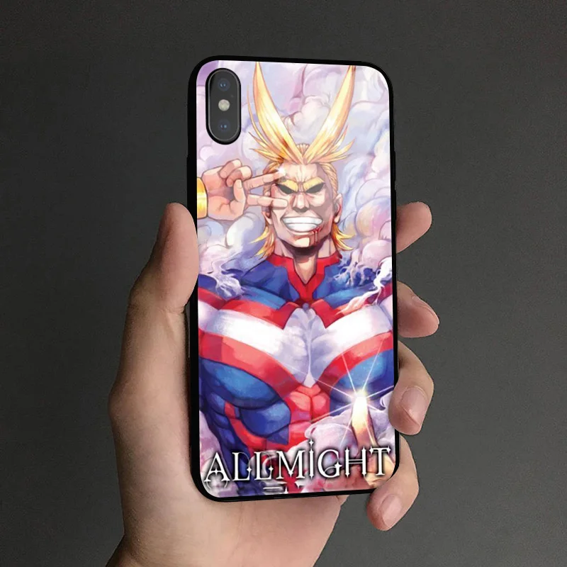 MYHEROA 5 Boku no My Hero Academy аниме мягкий силиконовый стеклянный чехол для телефона, чехол для Apple iPhone 6 6s 7 8 plus x xr xs 11Pro max - Цвет: MYHEROA 5
