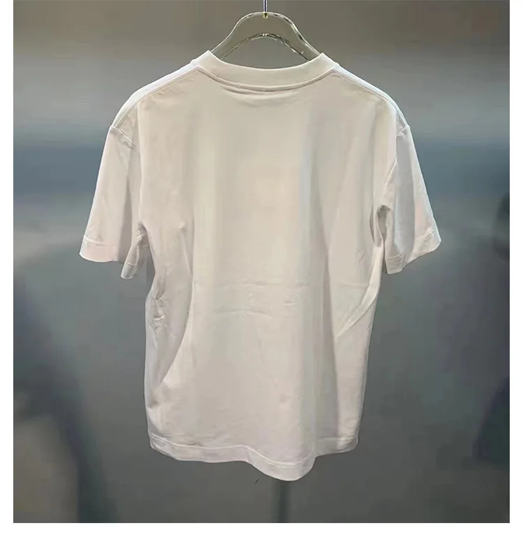 

High Quality Aw King Spring and Summer Women New Wild Self-cultivation Love Embroidery Cotton Short-sleeved T-shirt Women's Top