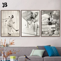 canvas painting for living room vintage homedecoration sexy retro women posters prints wall art pictures for bedroom wall decor