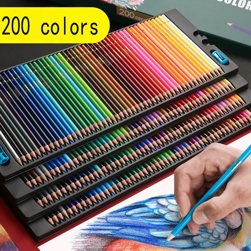 

72/120/150/200 цветов Φ водорастворимый или жирный на выбор для школьного рисования и эскиза Специальный карандаш