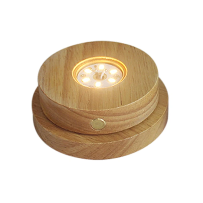 USB Творческий 3D хрустальный шар ночной Светильник прикроватный светильник из