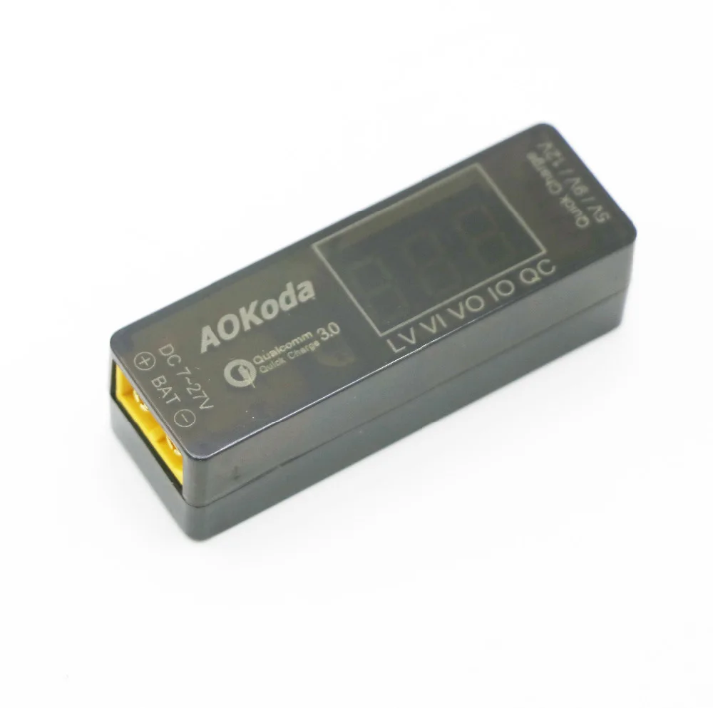 Высококачественный конвертер питания AOKoda Lipo в USB QC3.0 адаптер быстрой зарядки для